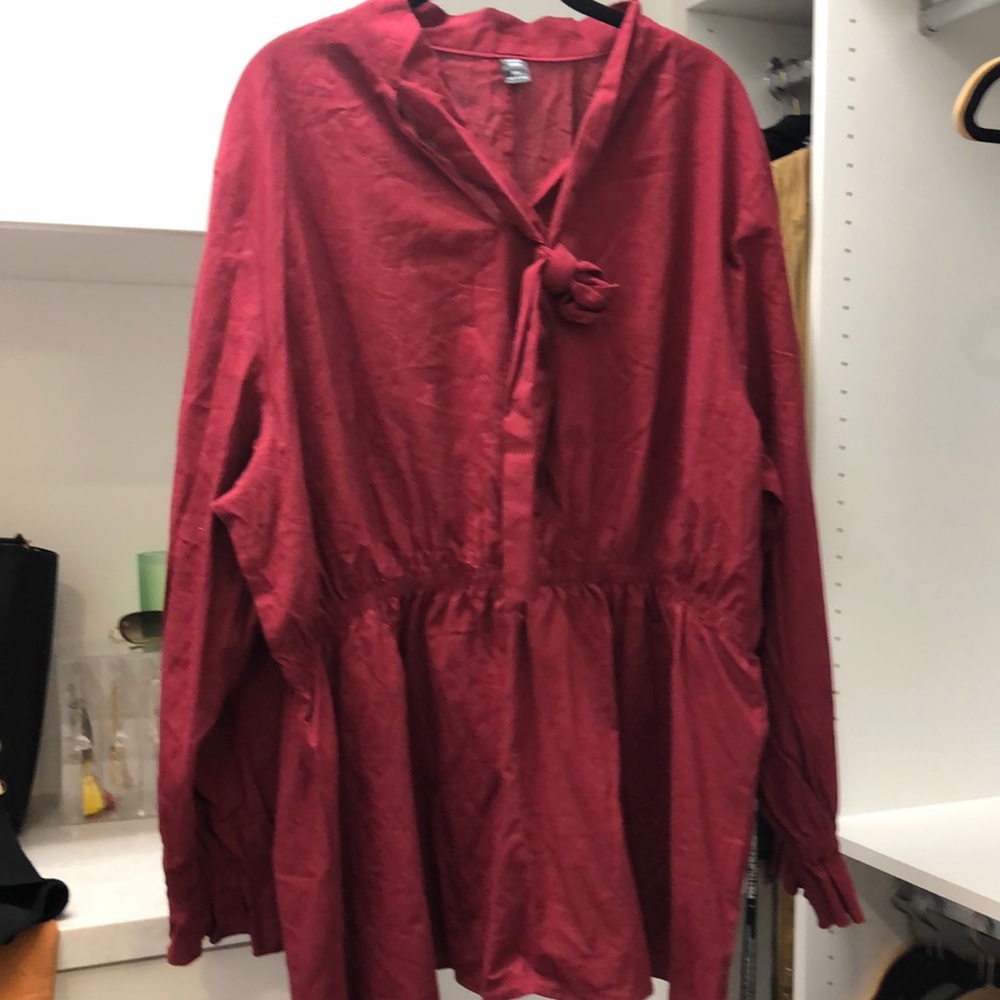 Never worn long sleeve red shirt